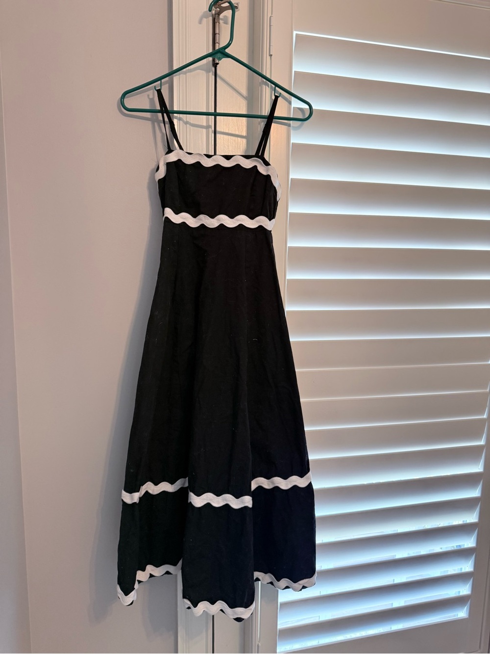 Women RIC RAC Dress Trim Spaghetti Straps Summer 2024 Sundresses Sleeveless Midi